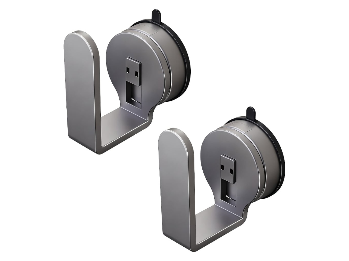Suporte de Parede com Ventosa para Posicionamento Wi, Fi, Sem Necessidade de Furar. Durável BRILVIBERA (2 Unidades)
