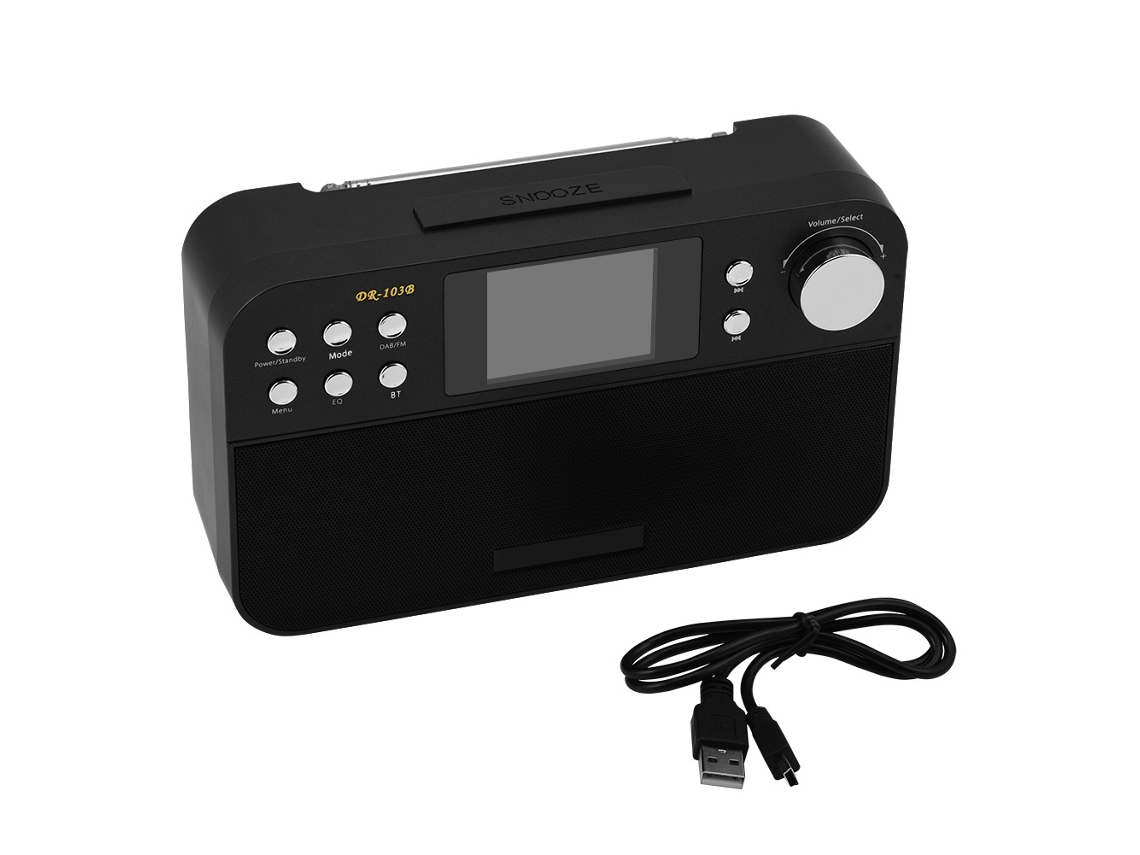 Rádio Receptor Dab Fm Com Tela Colorida