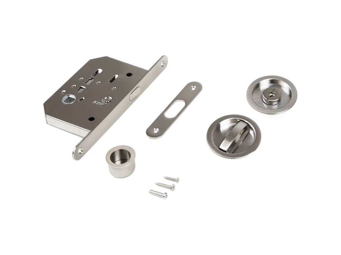 Kit De Fechadura Para Porta De Correr Com Trinco Redondo