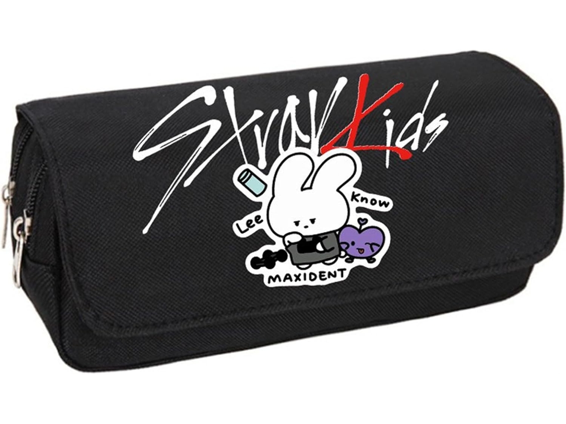Estojo Roffatide Stray Kids Merch Para Lápis, Organizador Grande De Canetas Meninos E Meninas, Bolsa