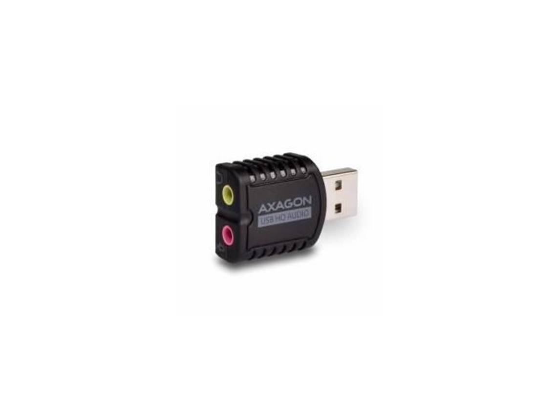 Placa De Som Usb Axagon Ada 17 8595247903518 Generique (usb2.0 Mini Adaptador De Áudio Estéreo Hq)