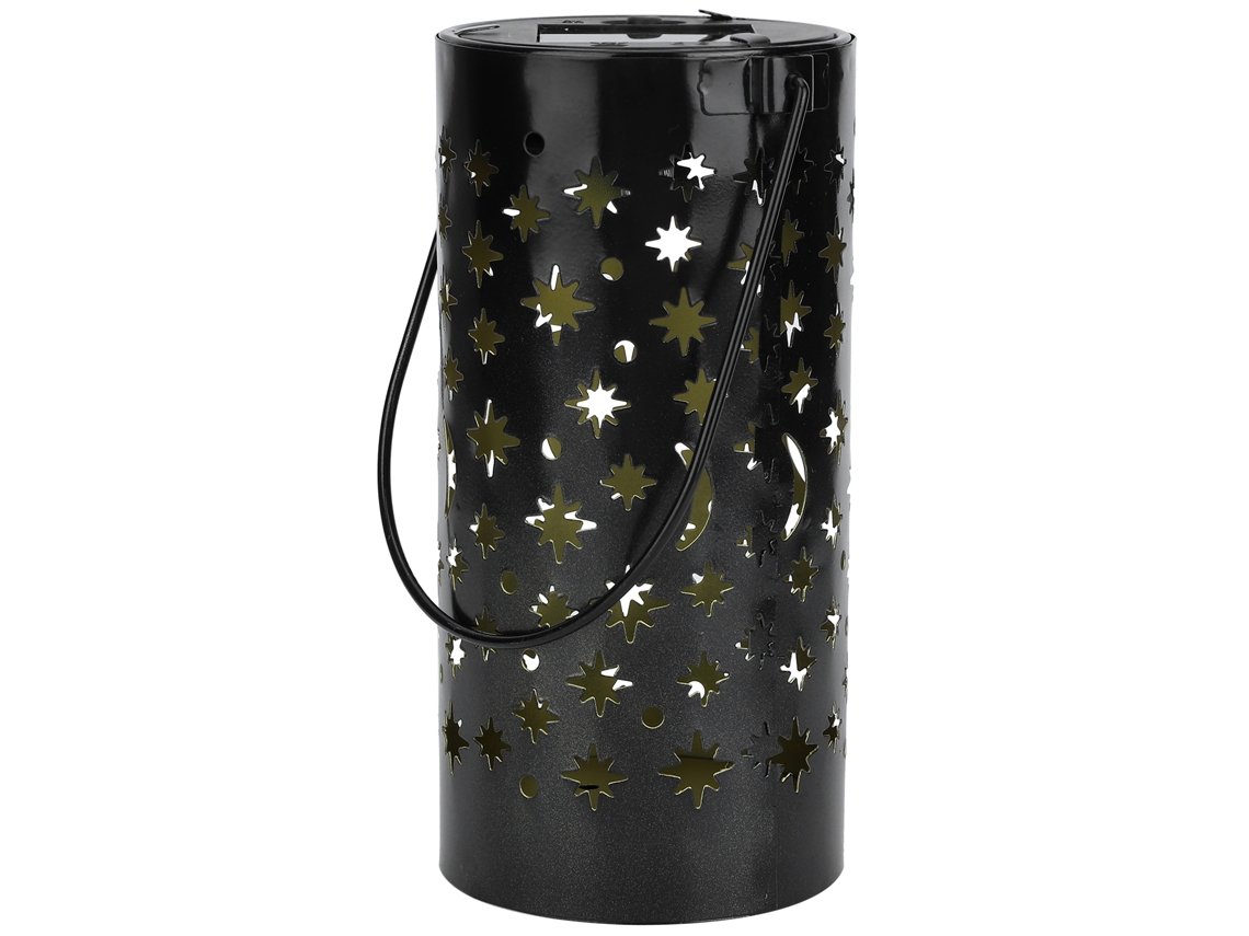 Rebe-lâmpada Solar Led De Ferro Para Jardim Exterior, Impermeável, Luz De Paisagem Com Design Estrela Lua