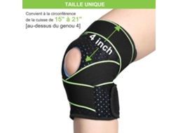 Protetor De Joelho Com Patela E Ligamento, Bandagem De Suporte De Joelho Com Rótula Aberta Aquaforge