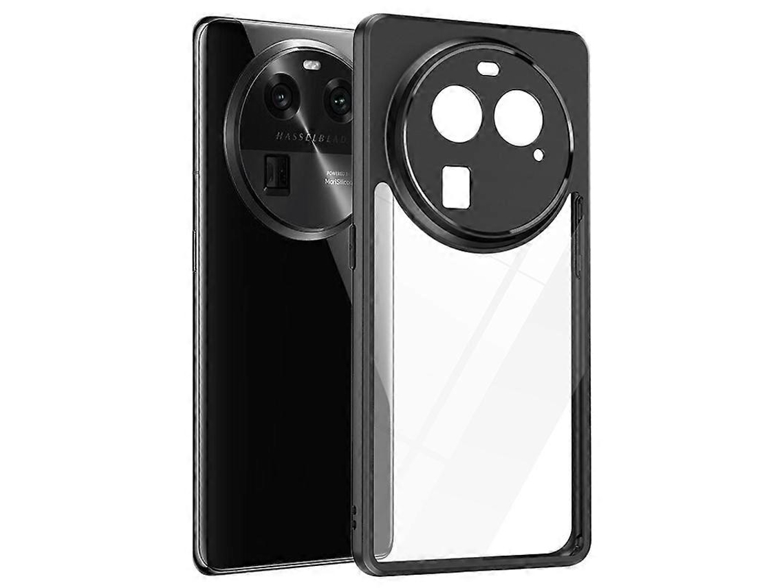 Capa Para Celular Oppo Find X6 Pro Em Tpu Fosco + Pc Transparente