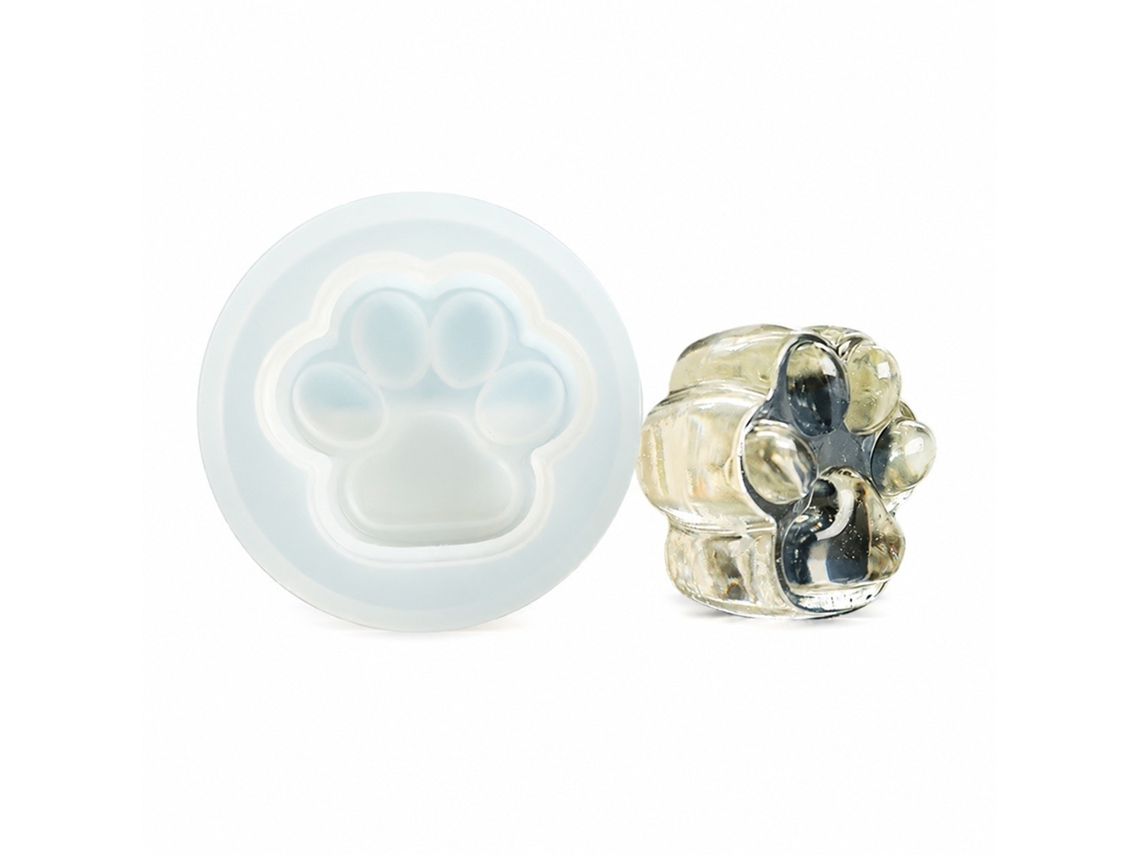 Molde Para Resina Em Forma De Pata De Gato (individual)