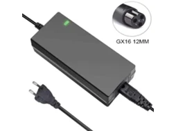 Carregador de Bateria 54.6V 2A para Bicicleta Eléctrica 48V com Conector Gx16 3 Pinos