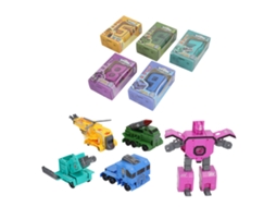 Mali brinquedos Number Bots Math: Robôs Carros Transformáveis para Crianças 5 a 9 Anos