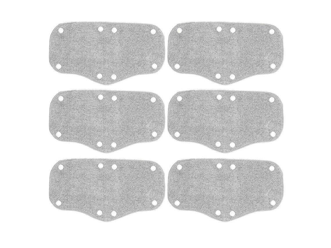 Conjunto de 6 forros absorventes TAISHENGDA para capacete, com presilhas de plástico, cinza