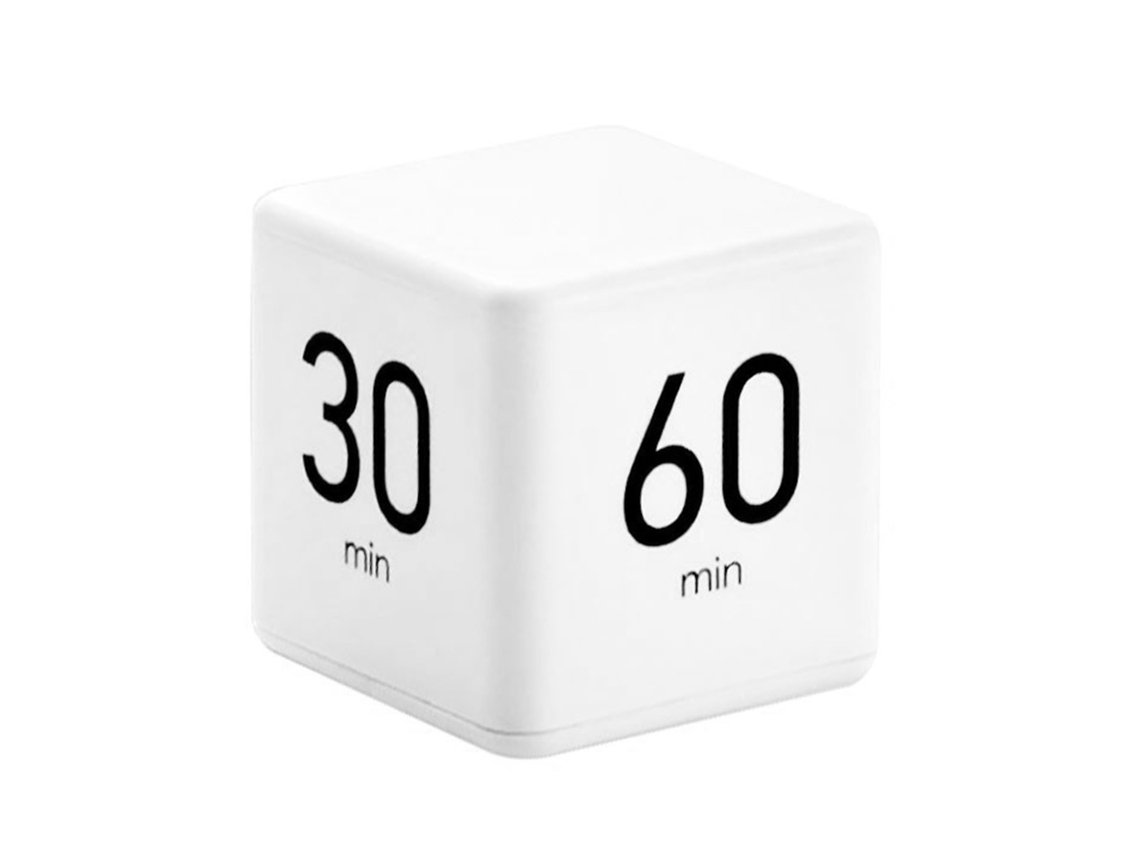 Cronômetro Cúbico Sensor Flip Digital para Estudo e Baking 15/20/30/60 Minutos