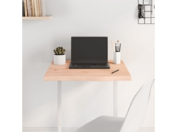 Vidaxl Tampo De Mesa 60x60x(2-4) Cm Carvalho Maciço Não Tratado