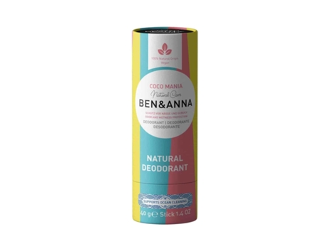 Ben & Anna Coco Mania Mulheres Desodorizante em Barra 40 g1 Unidades