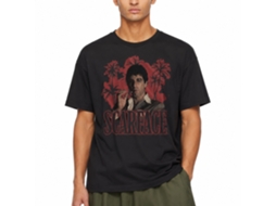 Rockinstone Scarface Movie Red Palms Black Adult T-shirt Size:xl