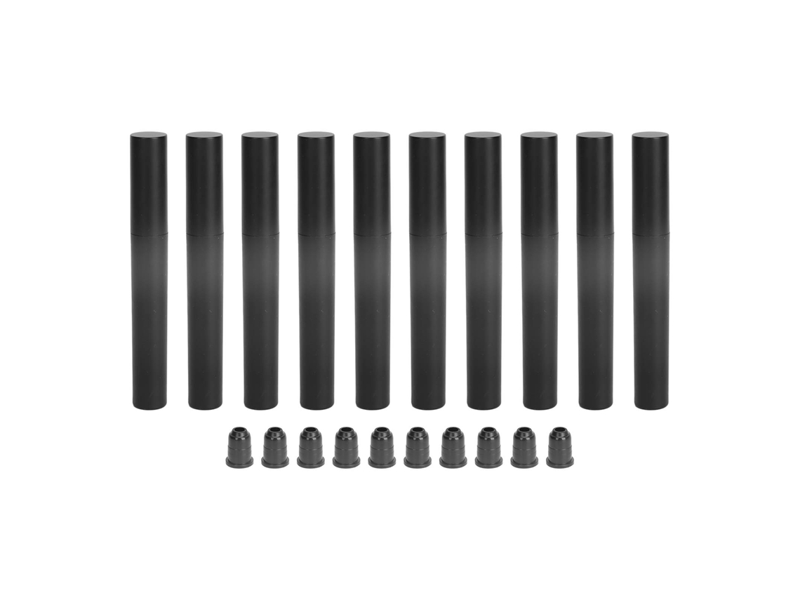 10pcs Tubes De Máscara De Cílios E Eyeliner Vazios Recarregáveis De 4ml Com Pincel Fino