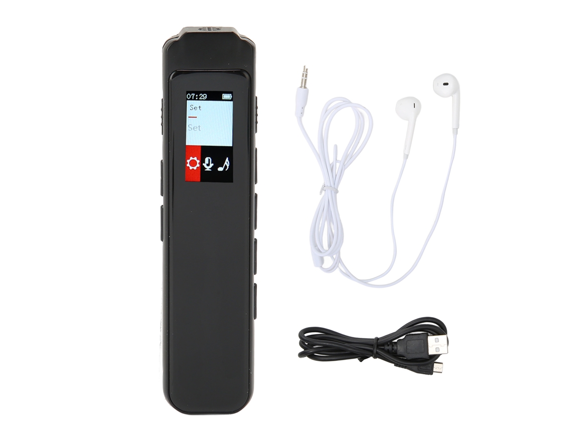 Aetheria gravadora Digital de Voz Smart com Redução de Ruído Ativa e Reprodução 8gb Mp3 Player para Aulas