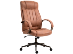 Cadeira De Escritório Ergonómica Completa Marrom