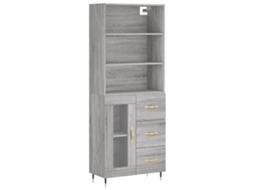 Highboard, Highboards Vidaxl Cinzeto Madeira Processada (n/a)