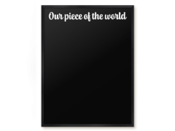 Magnetic Board Our Piece Of The World For The Living Room Espelharte (60x80 Cm)