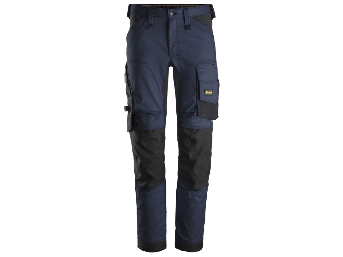 SNICKERS WORKWEAR-63419504048-AllroundWork Stretch Pants Azul Marinho-Preto tamanho 48