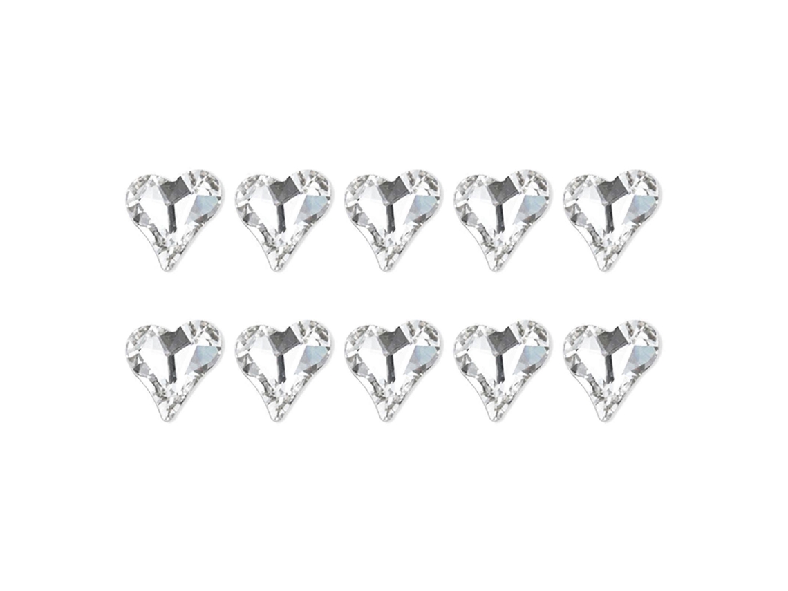 10x Pingentes De Arte Em Unhas, Strass Em Forma De Coração, Forma Irregular, Cristais, Gemas, Decorações De Arte Em Unhas De Acrílico Hengrongshen