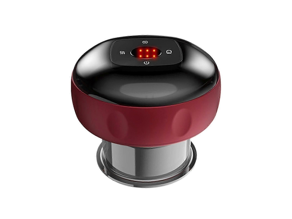 Massageador de Ventos Elétricos com Dispositivo Ventosas Recarregável Vibração Luz Vermelha Zxin GOKOCO