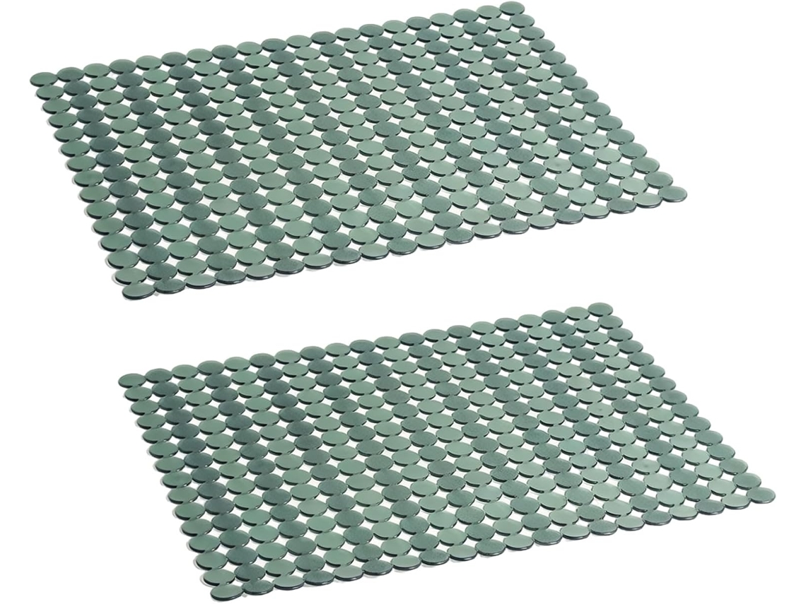 Conjunto De 2 Tapetes Para Pia Cozinha, Para Pias De Aço Inoxidável Cerâmica, Protetores Pvc Para O Fundo Da Pia