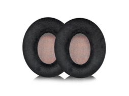 2 Peças De Travesseiros De Reposição Para Fone De Ouvido Sennheiser Momentum On-ear 1 / On-ear 2 / On-ear Hd1 Microfibra Preta