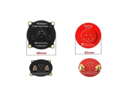 Conjunto de Antenas Fpv Realacc 5.8g Rhcp, Preto + Vermelho, Sma Macho, Pogoda 5dbi Omni + Tfp mini 8dbi Patch 45mm Sma/rp sma de Longo Alcance. MDUG