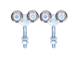 Roda Suspensa Laxiscreed Para Portas De Vidro, Configuração Com Rodas Duplas De 35 Mm De Diâmetro