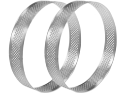 Conjunto De 2 Aros Redondos De Aço Inoxidável Clispeed, 15 Cm