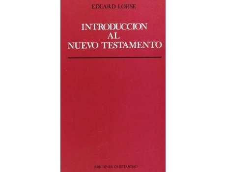 Livro Introducción al Nuevo Testamento de Eduard Lohse (Espanhol)