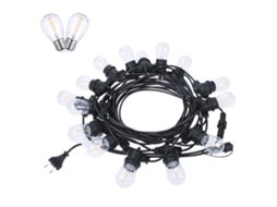 Luz de Corda Jardim Tomshine 16m 15 Tomadas E27 Ip65