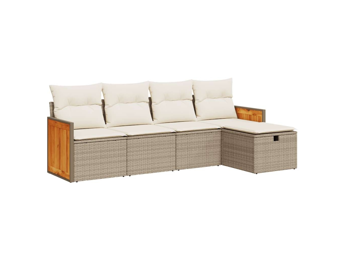 Garden Sofa Set, Garden Sofa Sets Vidaxl Bege Rattan / Vime (n/a)