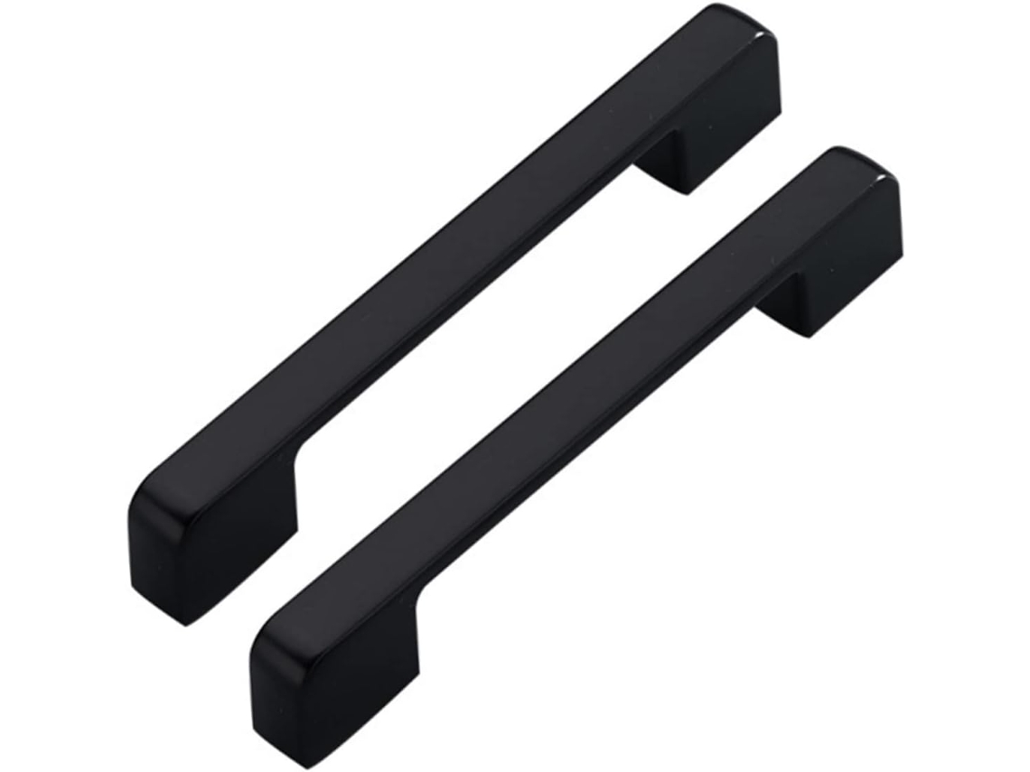 Puxadores De Metal Preto Para Armários, Gavetas E Portas, Com Acabamento Fosco, Ideais Para Cozinha E Closet