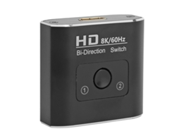 Switch Mali de interface multimídia HDMI 8K 60Hz, bidirecional, 2 portas, 48Gbps, para Xbox, PS5, TV