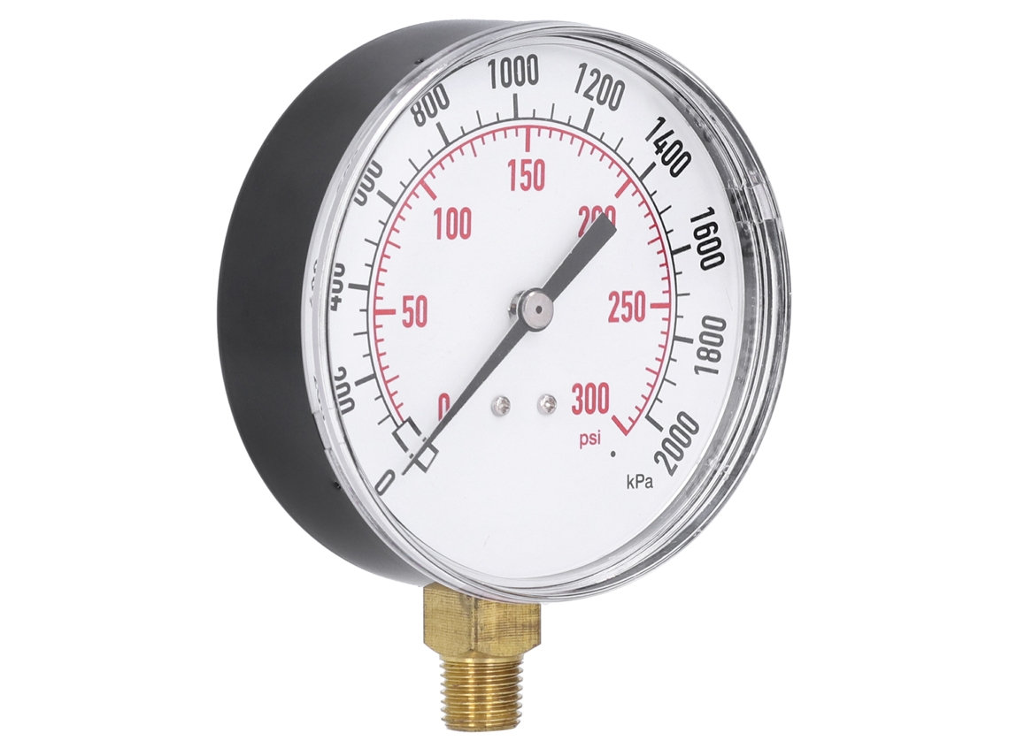 Manômetro de vácuo de escala dupla 0-2000 kPa 0-300 psi Mini manômetro de pressão com mostrador