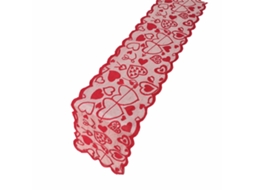 Bandeira de Mesa 33x183cm fibra de poliéster para Dia de São Valentim LAXISCREED
