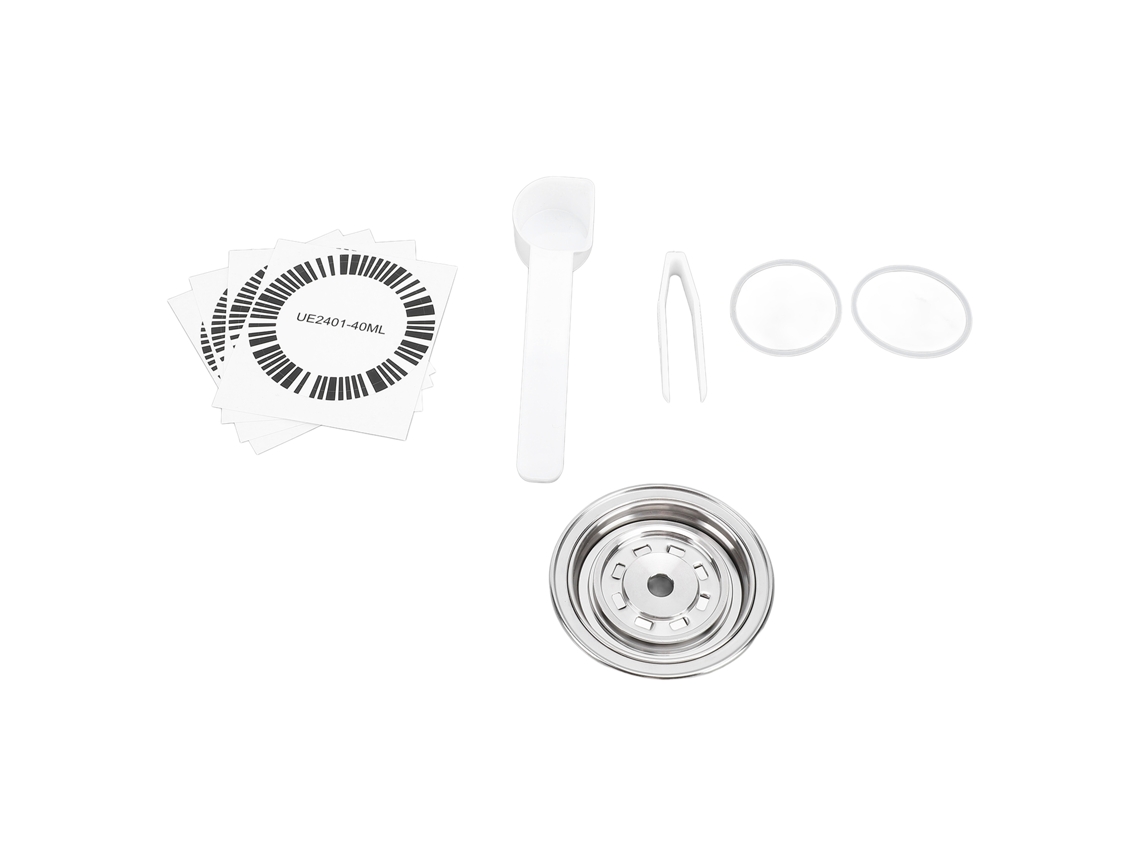 Kit Cápsula Reutilizável 230ml com Pisador e Pincel | S/MARCA
