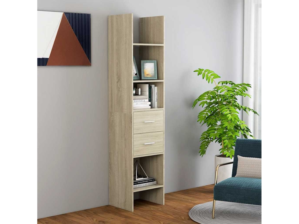 Vidaxl Estante 40x35x180 Cm Contraplacado Cor Carvalho Sonoma