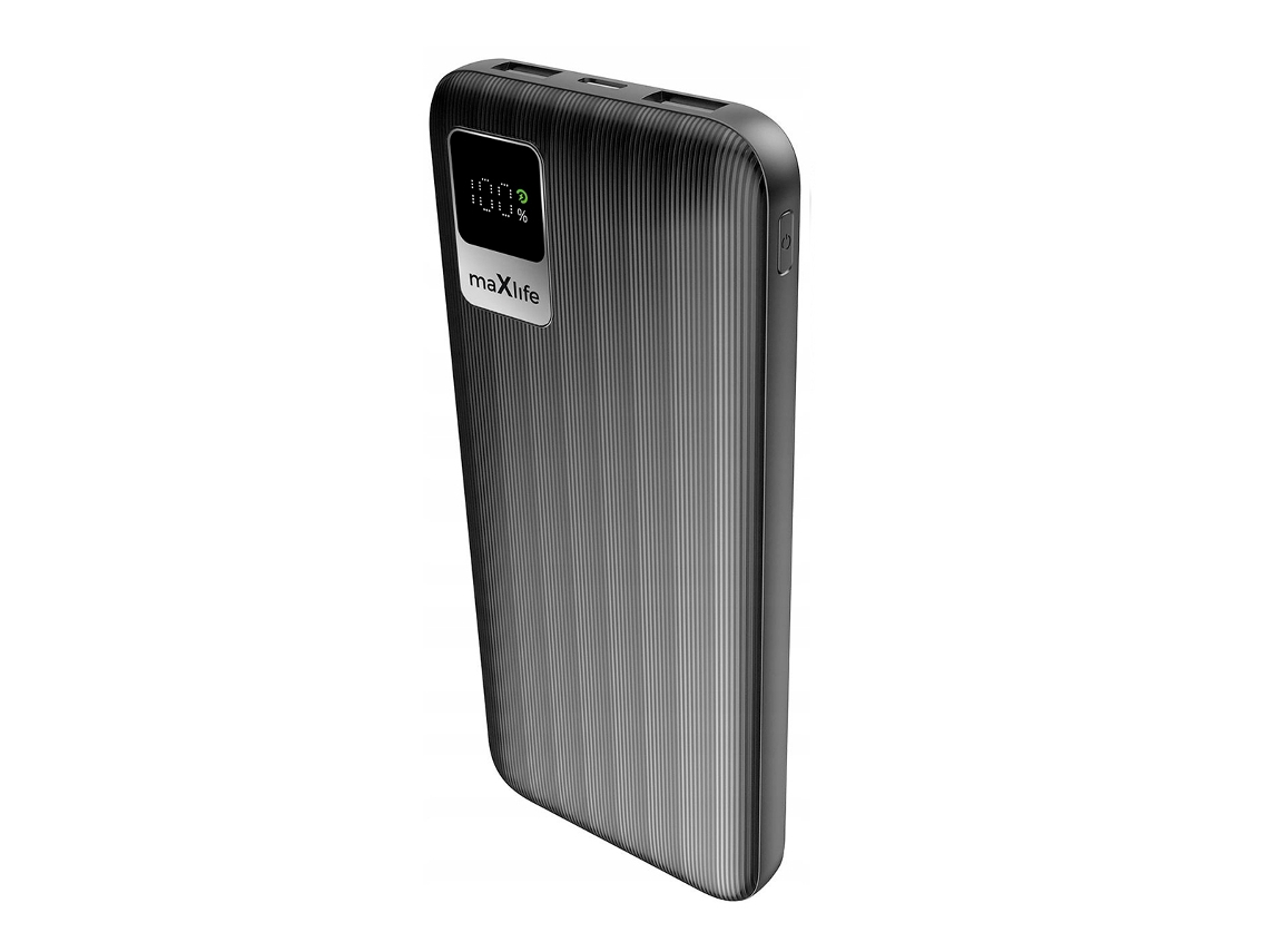 Powerbank De 10 000 Mah Com Usb-c E 2 Portas Usb-a Com Ecrã Digital