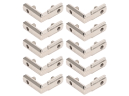 Conjunto De 10 Suportes De Canto Internos Tipo L Em Zinco Para Impressora 3d