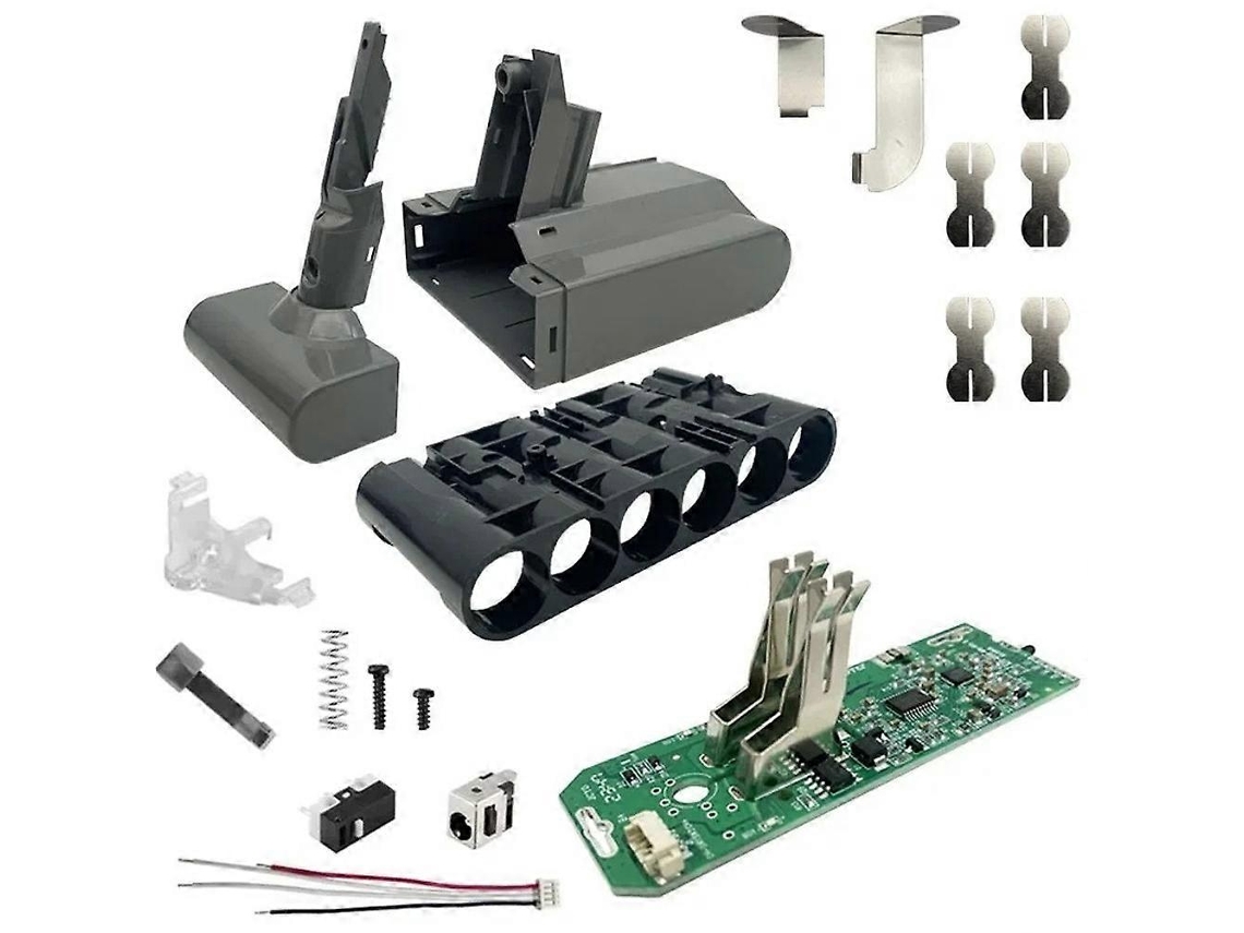 Caixa De Plástico Para Bateria De Íon De Lítio Do Aspirador De Pó Fluffy Pro V7 21.6v Com Placa De Circuito Impresso De Proteção De Carregamento