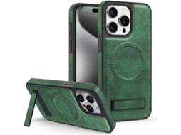 Capa Magsafe para iPhone 14 pro max VEANXIN Pele Verde