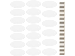 20 Capas Redondas Para Luminárias De Teto, Unidades De Plástico Resistentes Para Placas De Teto.