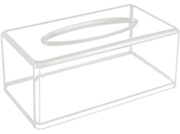 Dispensador De Toalhas De Papel Em Acrílico Transparente E Leve, Com Design Simples E Funcional Para Organizar Lenços