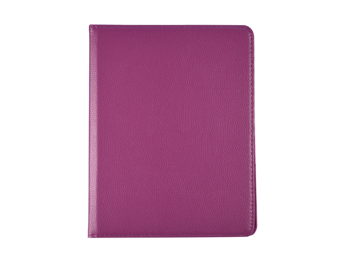 Capa Protetora (suporte Rotativo 360°) Para Ipad 2/3/4/air Com Capa De Pu Roxa