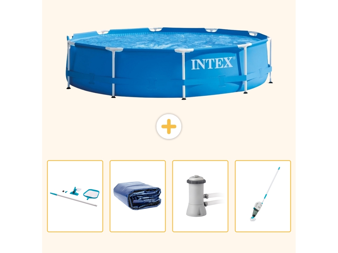 Intex Piscina Com Estrutura Redonda - 366x76 Cm - 5-peças S149