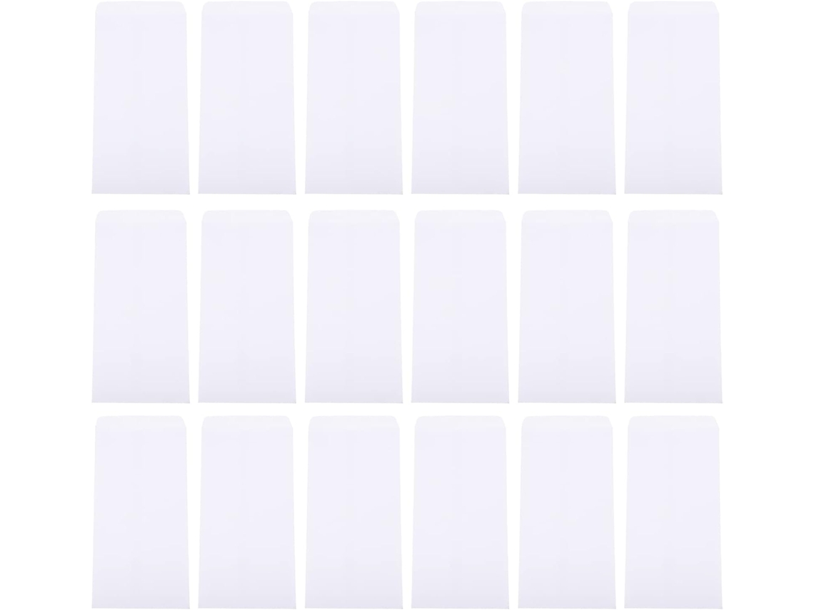 100 Envelopes De Papel Branco, Resistentes A Rasgos E Duráveis
