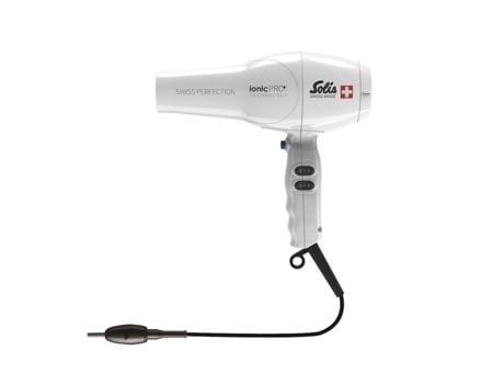 Secador de Cabelo Profissional Secador de Cabelo com Tecnologia Ionicpro Branco Swiss Perfection 360º Ionicpro 440 SOLIS