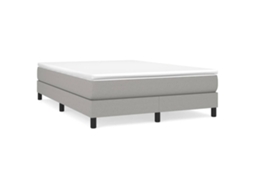 Box Spring Bed Frame, Box Spring Bed Frames Vidaxl Cinzeto Tecido (140 X 190 Cm)