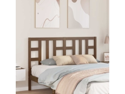 Vidaxl Cabeceira De Cama 156x4x100 Cm Pinho Maciço Castanho Mel